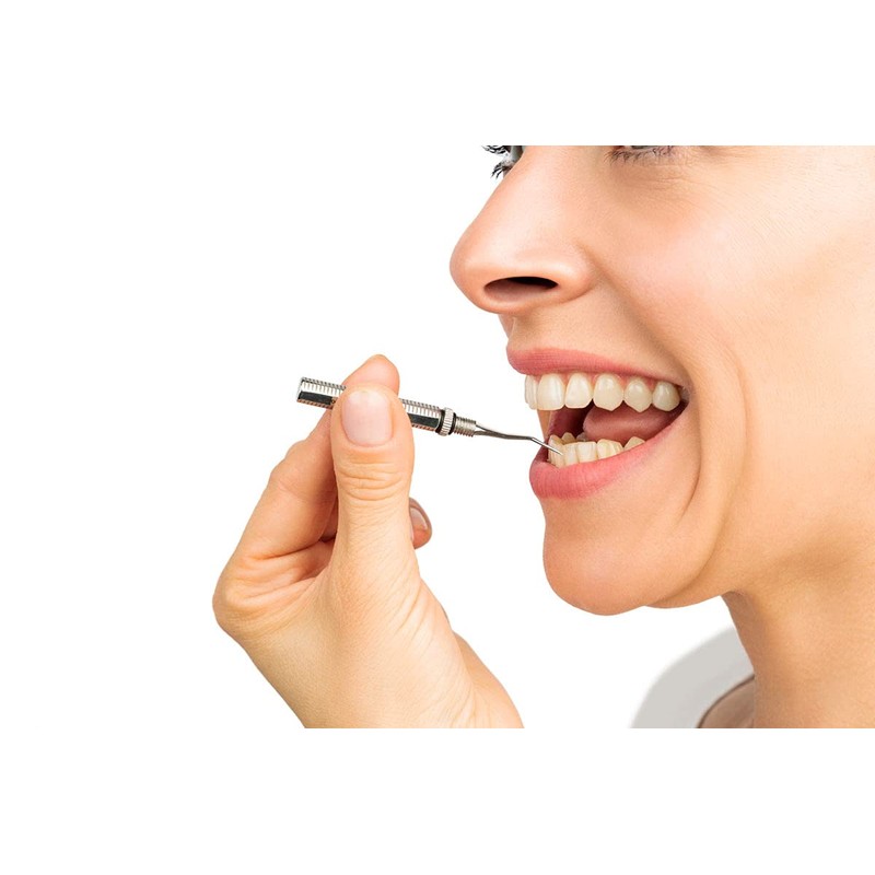 Remos Toothpick with Curved Unscrewable Tip - Stainless Steel 5