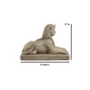 Classical Egyptian Guardian Sphinx Figurine 4.25"L Androsphinx Lion Collectible