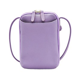 Gusio Leather 181047 Genuine Leather Smartphone Shoulder Women's Smartphone Pochette Crossbody Stylish Compact Wallet Card Storage Travel Minimal Luggage Casual 100% Leather Shrink Shoulder Bag