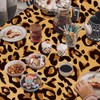 Leopard Print Tablecloth Rectangular Table Covers Disposable Party Decorations Table