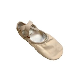 Capezio Hanami Leather Ballet Shoe - Size 8W, Light Pink