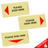 PRICARO Stamp and Signature Sticky Notes 100 Sheets Pack of