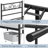 Yaheetech Twin XL Bed Frames Metal Platform Bed with Headboard
