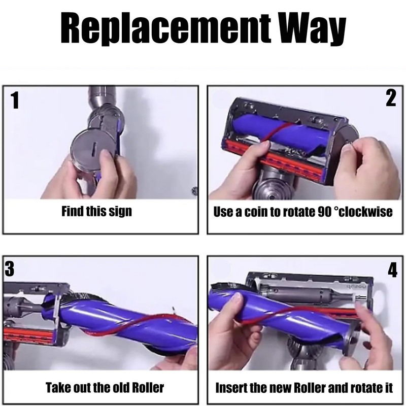 Arcets Brush Roller Replacement Compatible for Dyson V10 Cyclone V10