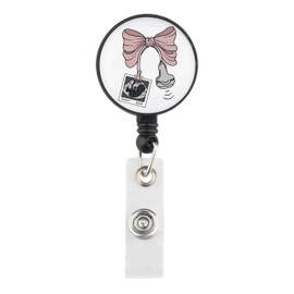 Lywjyb Birdgot Ultrasound Tech Gift Sonography Badge Reel Cardiac Neuro Gift Sonographer Appreciation Merch (Sonography Badge CA)