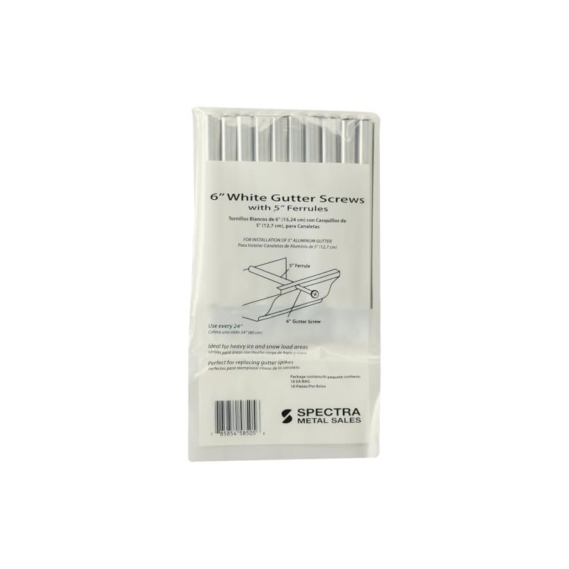 5 in. Ferrule and 7 in. Gutter Screw (10-Pack)
