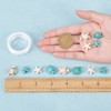 SUNNYCLUE 1 Box 100Pcs Sea Turtle Beads Turquoise Starfish Bead