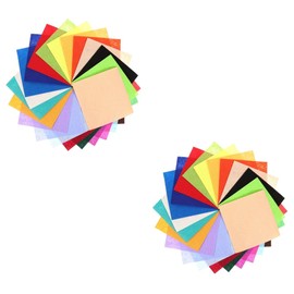 DOITOOL 2sets Colorful Non Woven Felt Fabric Sheets for DIY Crafts Kindergarten Projects and Embroidery for Creative Decorations and 40sheets*2