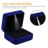 GBYAN 2 Slots Ring Box with LED Light for Wedding