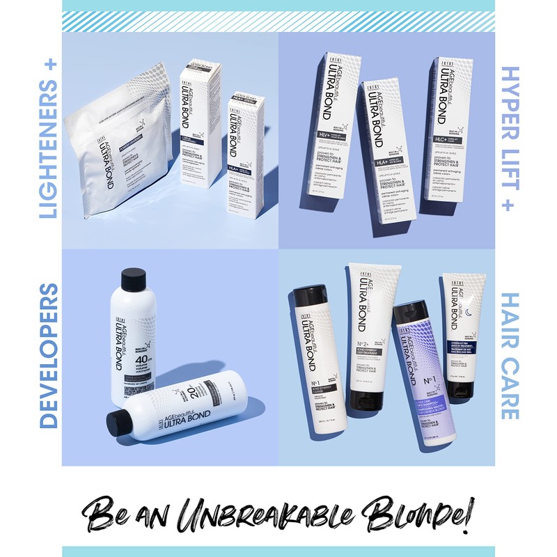 AGE beautiful Permanent Powder Hair Lightener with Ultra Bond Building