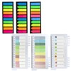 MUNSKT 6 Packs 1200 Pcs Index Tabs, 20 Colour Index