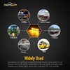 Partsam 5Pcs 3.8" Thin Amber 6 LED Side Marker Clearance