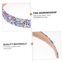 Baluue 4pcs Vintage Floral Fabric Headbands for Women and Girls Lightweight Hair Accessories for Weddings Parties Daily Wear and More Stylish and Comfortable Hairbands