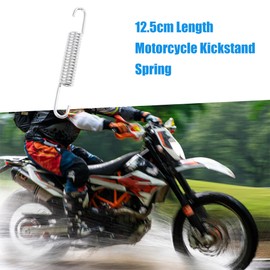 A ABSOPRO 12.5cm Length Motorcycle Main Bracket Kickstand Return Spring for CG125 Stainless Steel Silver Tone