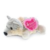 DolliBu Happy Mother's Day Super Soft Plush Lying Wolf Figure