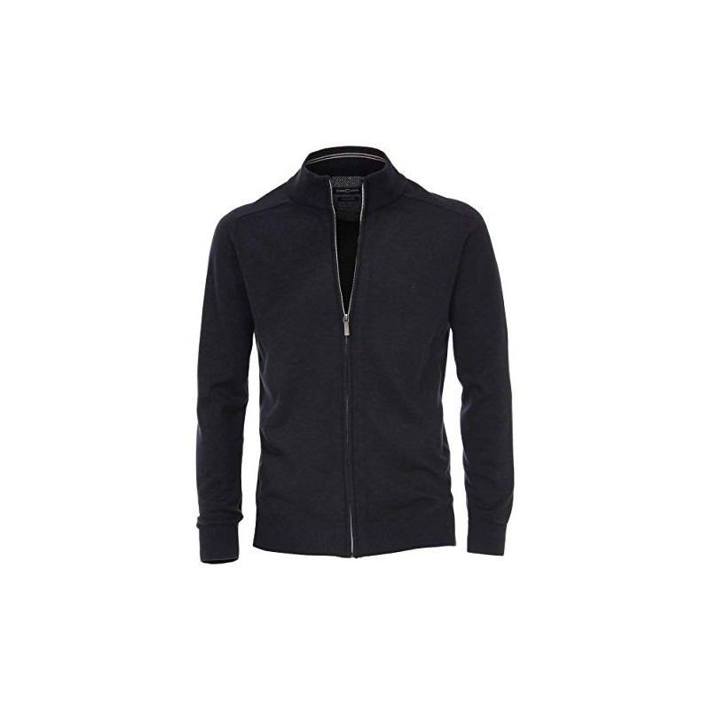Casamoda Men's Cardigan, Plain with Embroidered Logo, 004450 (Strickjacke) -