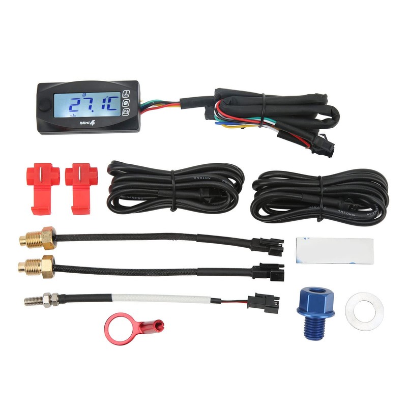 Uniform Digital Display, Over Temperature Alarm, Waterproof, Easy Installation, Motorcycle