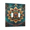 HLCoChT Decorative Art Light Switch Covers Enchanted Mandala Lotus 2
