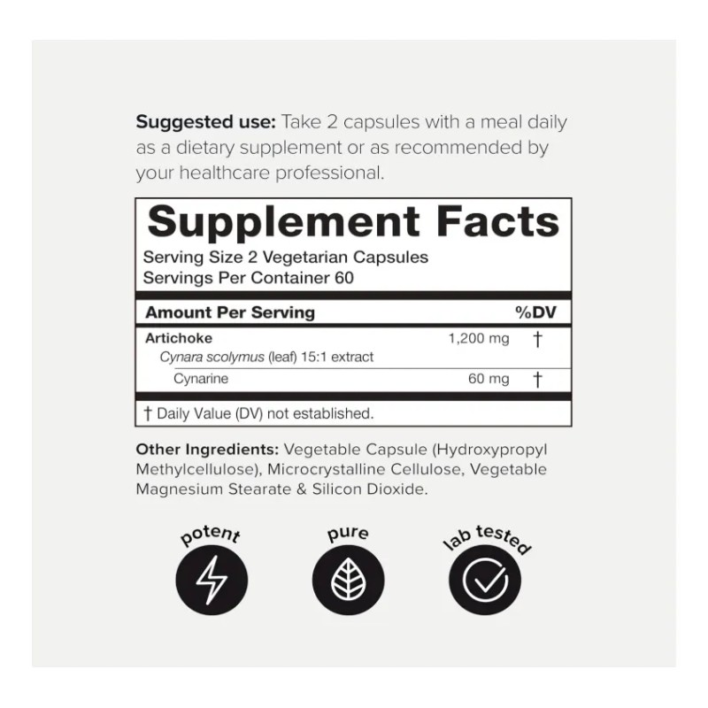 Alcachofa Protege Hígado Mejora Digestión 120 Americano