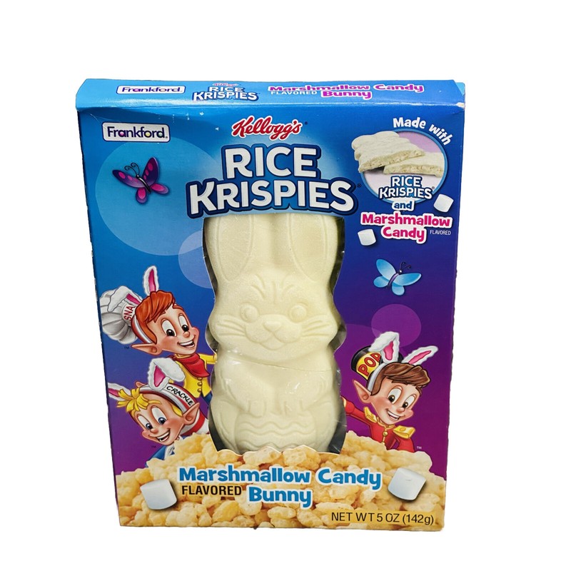 Rice Crispy Easter Rice Krispies Marshmallow Flavored Bunny, Solid White