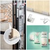 ZHIQIN 6 Pcs Silver Heavy Duty Hooks Ceramic Tile Brackets