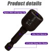 HaoTrade 8Pcs Hex Shank Tap Socket, Tap Socket Wrench Set,
