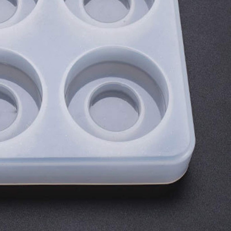 EINCORN Silicone Crystal Epoxy Resin Mold Round Drawer Handle Casting