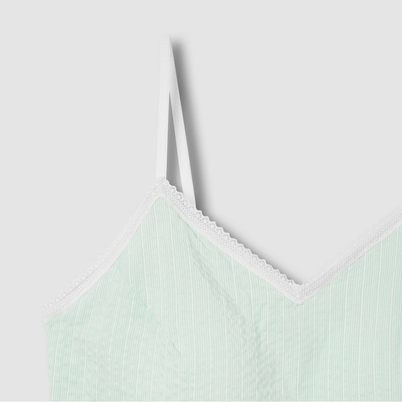 JAJU [JAJU] Women's Cotton Rayon Slip Top_Light Green