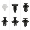 aqj For Ford 100Pcs Bumper Hood Clips Retainer Rivet Fastener
