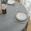 SPRICA Round Jacquard Tablecloth Water Resistance Solid Color Heavy Weight