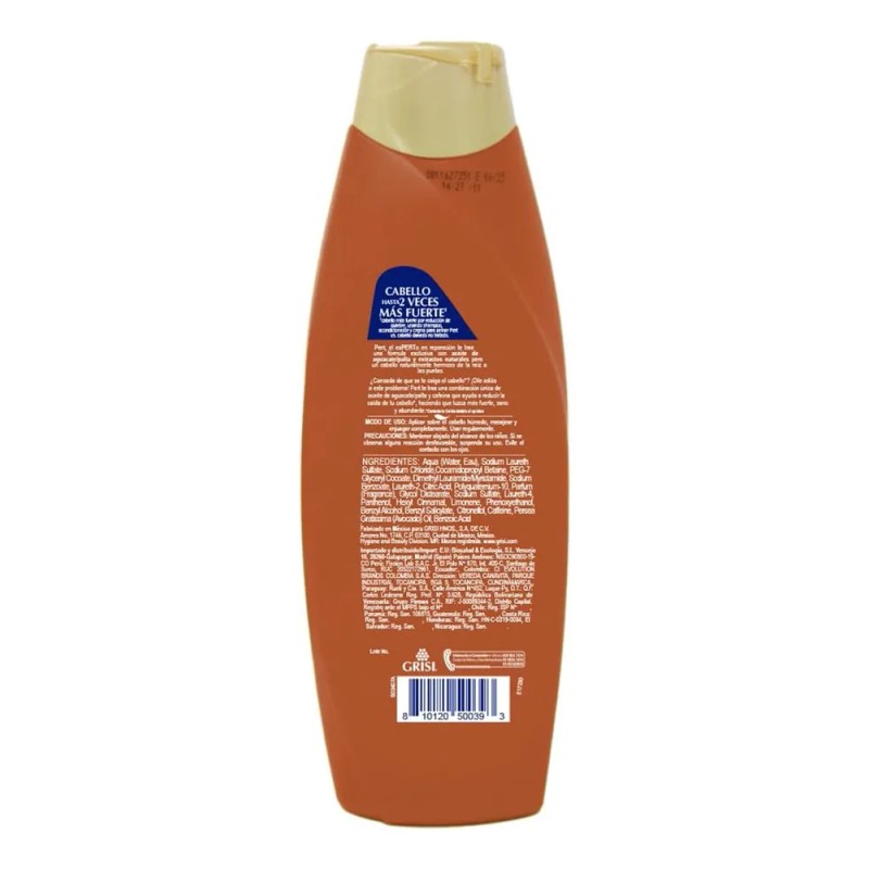 Shampoo Pert Control Cada Cafena y Aceite de Aguacate 650ml