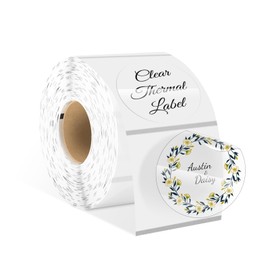 Hcode 2 Inches Circle Color Dot Direct Thermal Labels Blank Shipping Address Labels 500Pcs/Roll (Waterproof, Oil-Proof & Tear-Resistant) Compatible with Rollo & Zebra Desktop Printers