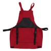 Gardening Apron Dark Red 210D PVC Waterproof Fabric Regulable Straps