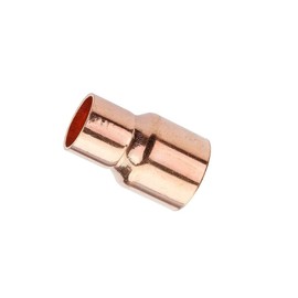 EZ-FLUID Plumbing 1-1/4" x 1/2" C X C Copper Reducer Coupling, LF Pressure Reducing Copper Coupling Fittings With Stop,Sweat Solder Copper Pipe Connection for Residential,Commercial. (1 Pack)