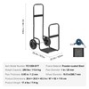 Heavy Duty Firewood Log Cart with Wheels, 250 lb Capacity