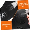 Capa de Peluquería de Silicona Negra Protector de Cuello para