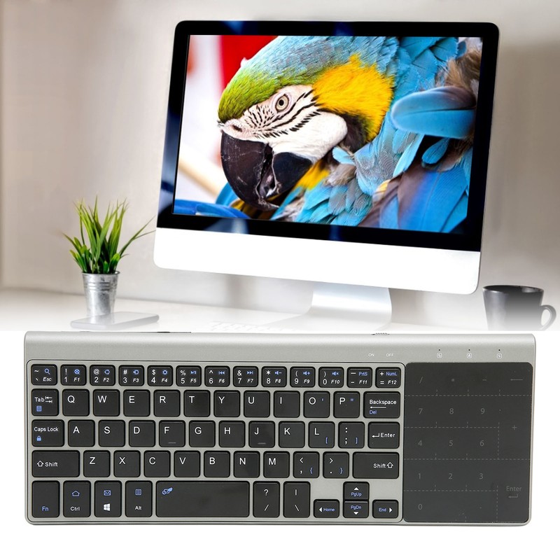 2.4G Wireless Keyboard Touchpad 2 in 1 Portable Wireless Keyboard