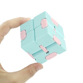 Infinity Cube Fidget Toy Stress Relief for Adults and Kids , Fidget Toy Cute Puzzle Flip Cube for Anxiety Relief and Killing Time… (Galaxy)