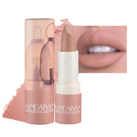 Lipstick Nude Lip Gloss Matte Lipstick Long Lasting Nude Velvet Lipstick, Up to 12 Hour Wear, Waterproof Non Drying Lipstick for Girls Women (#02)
