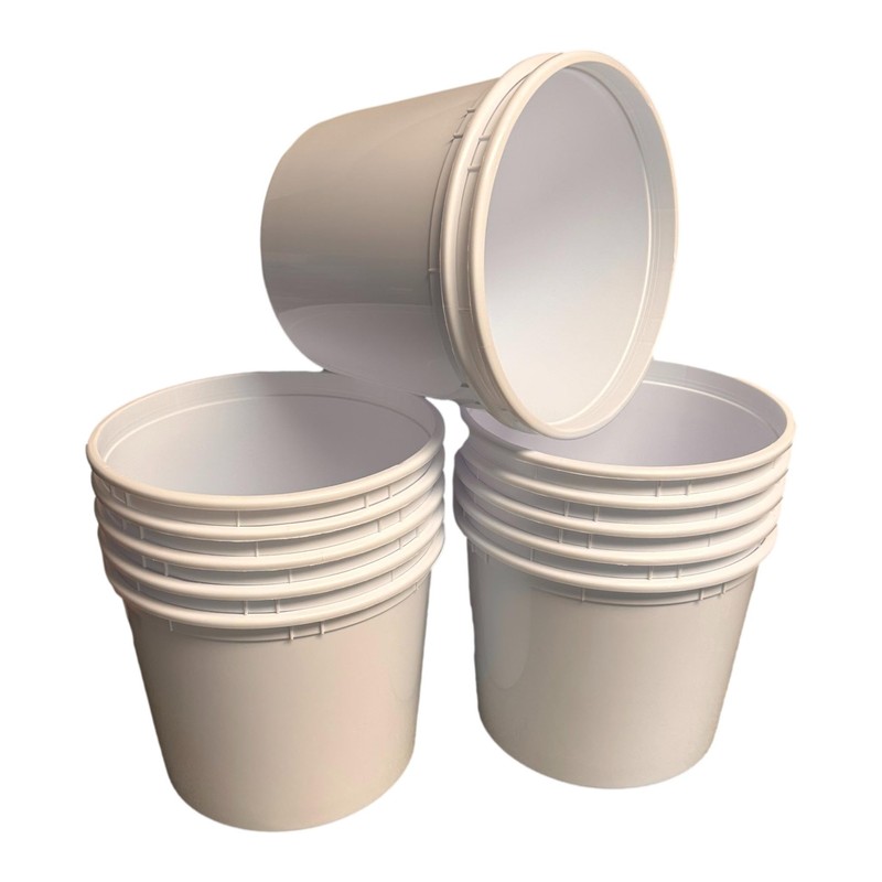 Talisman Offering, Donation Buckets, 12 Pack, Color White, 8 inches