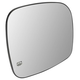 DNA Motoring OEM-MG-0108 68026176AB Factory Style Right Side Mirror Glass w/Heated Compatible with 12-15 Ram C/V / 08-16 Town & Country / 08-19 Grand Caravan
