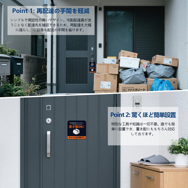 NKLWEN Placement Delivery Sticker, Magnet, Placement Plate, Delivery Box, Delivery