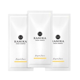 KAMIKA Kamika Cream Shampoo [1 Dose Travel Damage Repair, Moisturizing, Aging Care] Trial Pouch, 0.9 oz (25 g), 3 Day Supply (Bergamot Jasmine Scent (3 Dos))