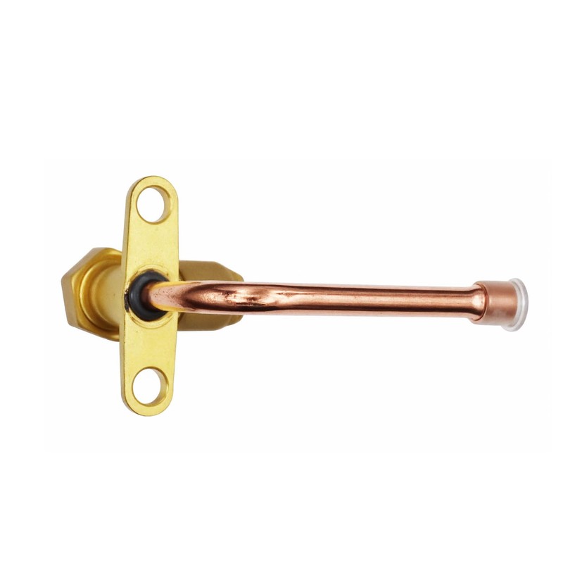 Boginity Air Conditioner 3-Way Globe Valve Elbow for 1/4 Port.