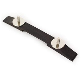 Gretsch 008-0631-000 Adjustable Bridge Base for Archtop Guitars, Ebony and Nickel