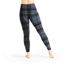 Britt's Knits Women's Patterned Mid-Rise Full Length Cut Fleece-Lined Leggings - Plaid, Large/X-Large