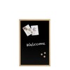 Zeller 11274 Chalk/Magnetic Board Metal / Pine Black Approx. 40