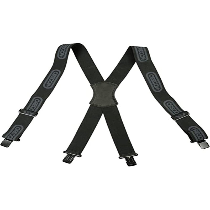 OREGON 562411 Black Logger Braces with Metal Clips