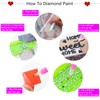8Pcs Rhinestone Painting Coasters Assorted Style Strong Stickiness Odourless Coaster