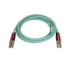 StarTech.com 2m (6ft) LC/UPC OM4 Multimode Fiber Optic Cable, 50/125,